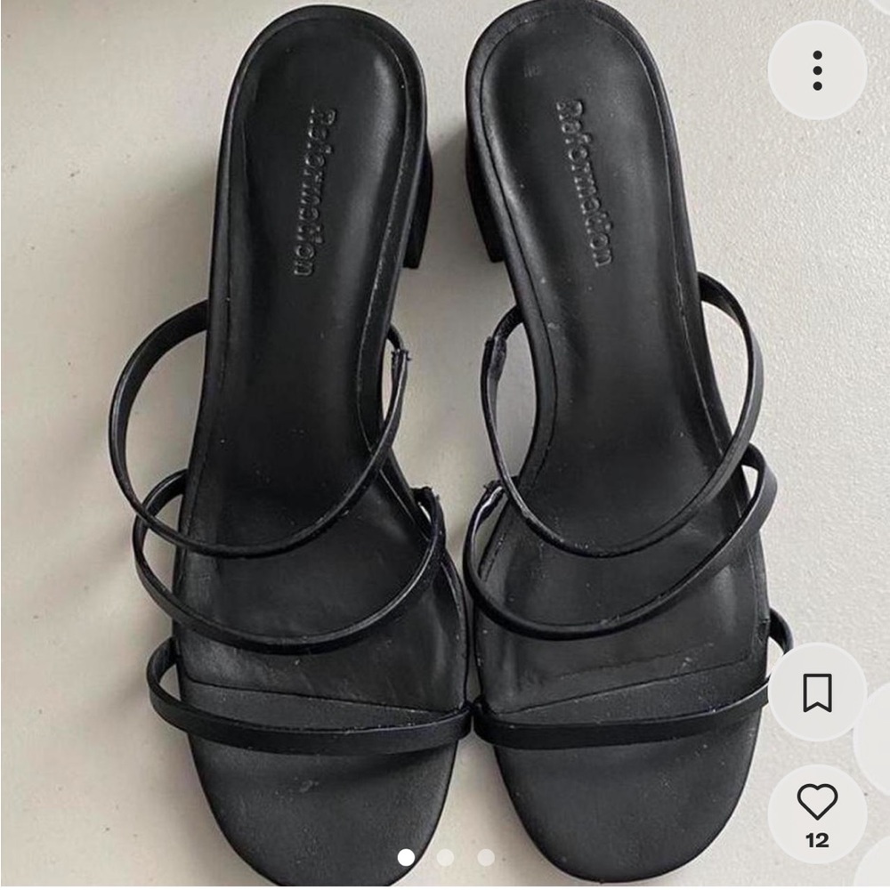 Reformation Ménage Sandal Black size 7